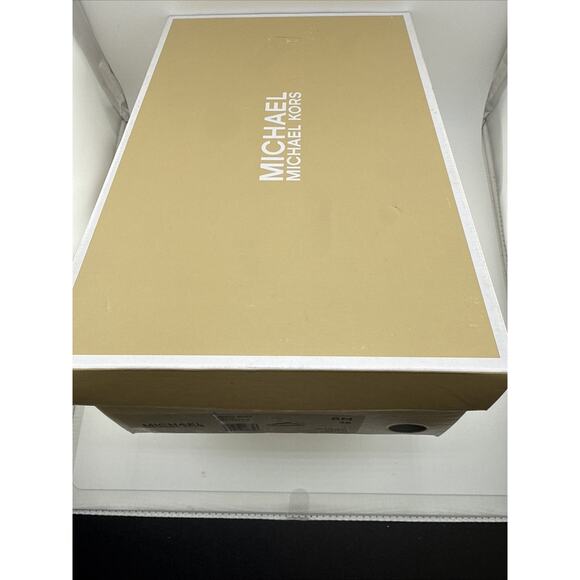 MICHAEL Kors Women’s size 6 Denim Kristy Slides Tie Sneaker W/‎ Gold Accents NIB - Picture 12 of 12